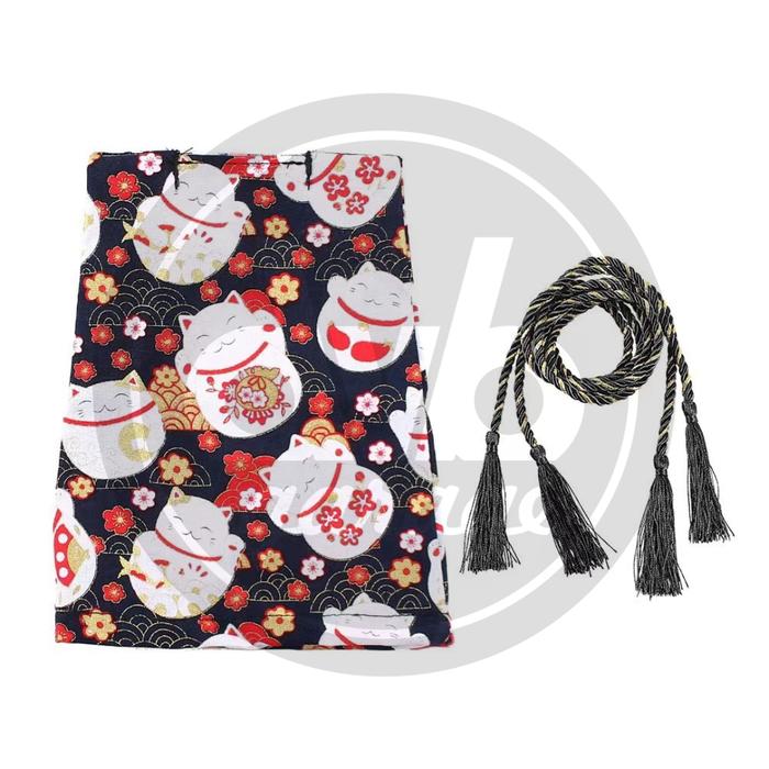 Gambar SARUNG TUAS PERSNELING COVER TONGKAT SHIFT KNOB KAIN TALI JEPANG JDM STYLE - BLACK LUCKY CAT dari DVB Garage undefined Tokopedia