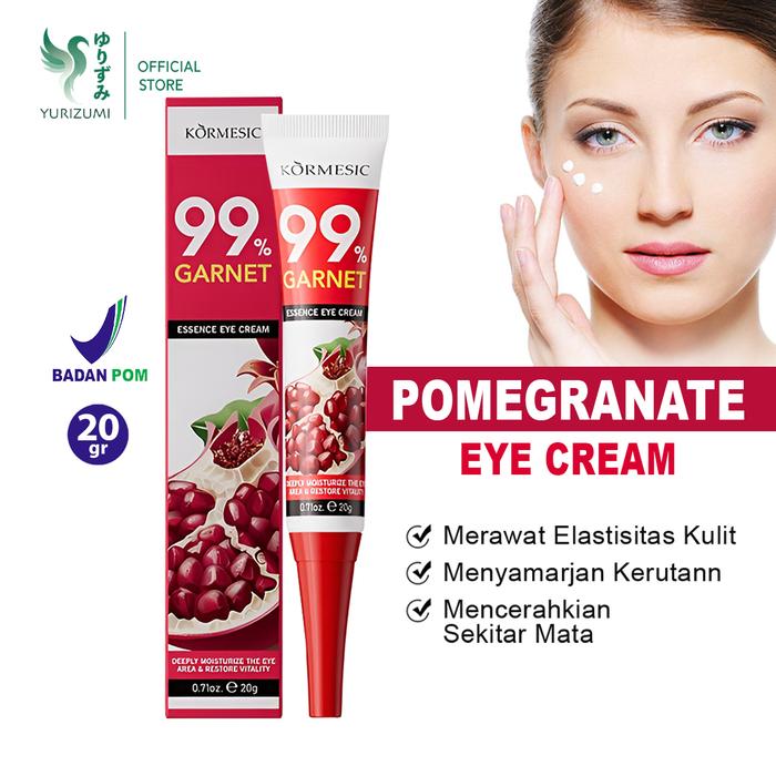 Gambar YURIZUMI - BPOM Kormesic 99% Pomegranate Eye Cream 20g – Samarkan Kerutan & Lingkar Hitam dari YURIZUMI STORE undefined Tokopedia