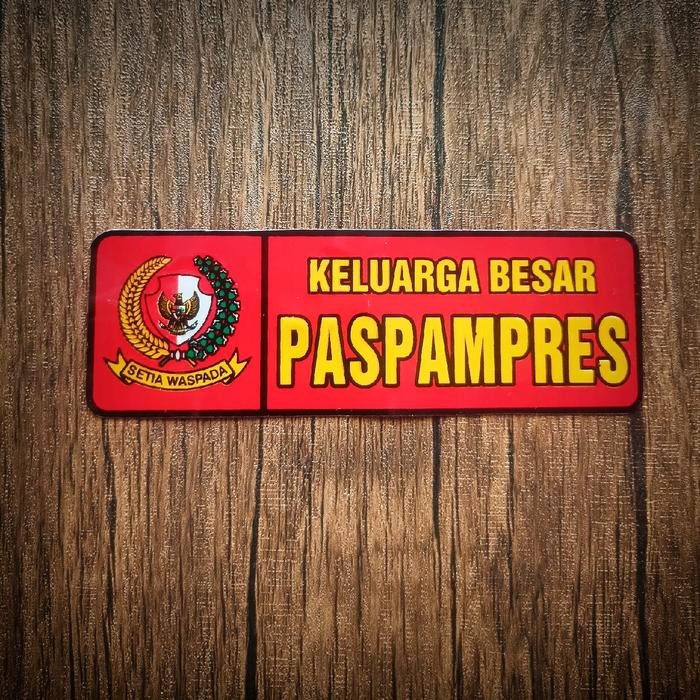Gambar stiker timbul paspampres istana kepresidenan dan rebuplik indonesia Plastik Paper - keluarga besar paspampres dari RafDheL undefined Tokopedia