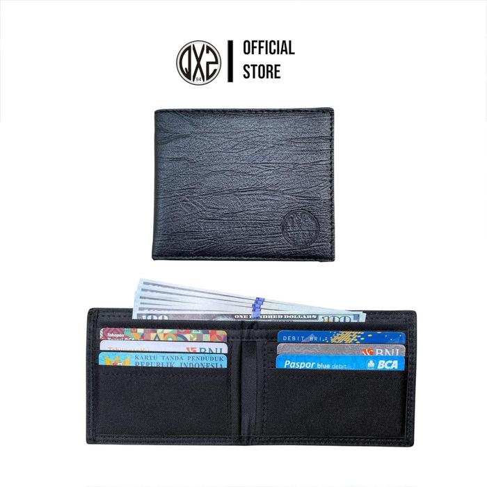 Gambar QXZ94 Dompet Pria Kombinasi Kulit Sintetis Serat Kayu Dan Kanvas Cowok Lipat Pendek Kartu Polos Hitam Uang - Hitam dari QXZ94 Official Store Kab. Cianjur Tokopedia