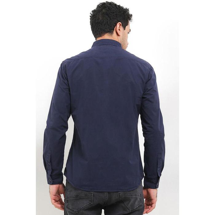 Gambar Cardinal Kemeja Lengan Panjang Slim Fit Pria C2844J02H - Navy, XL dari Cardinal Brand undefined Tokopedia