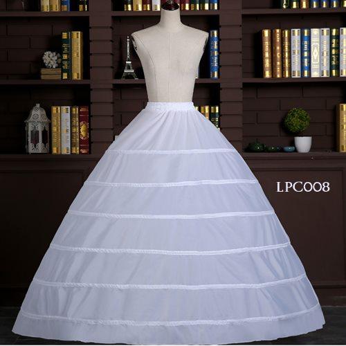 Gambar ROK PENGEMBANG GAUN PENGANTIN PETTICOAT BALL GOWN 6 RING LPC008 - Putih dari Lenka Wedding Shop undefined Tokopedia