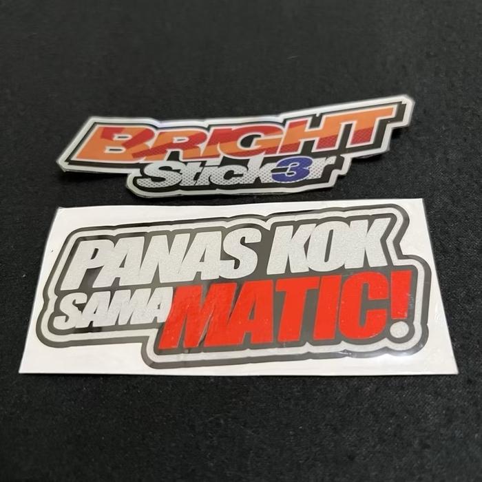 Gambar STICKER STIKER PANAS KOK SAMA MATIC CUTTING - Putih dari Bright Sticker undefined Tokopedia
