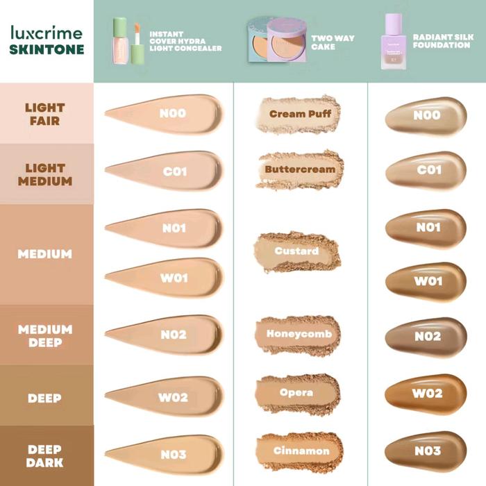 Gambar luxcrime instant cover hydra light concealer Foundation Wajah Wanita - N00 dari kareeeview undefined Tokopedia