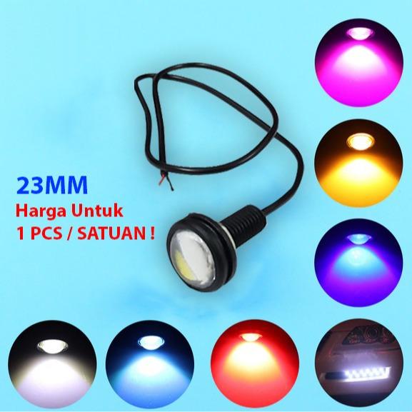 Gambar LED Eagle Eye Strobo Lampu Mata Elang Strobo 3 Mata Kedip Braket Spion kabel lengkap Kabel - 23MM, Biru dari GudangHID undefined Tokopedia