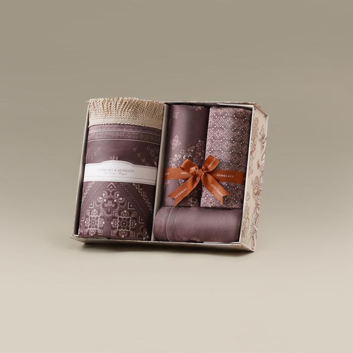 Gambar Howel and Co - Ankara Hampers Ramadan (Classic Woman Set) - Cocoa Brown, Tanpa Bordir dari Howel and Co undefined Tokopedia