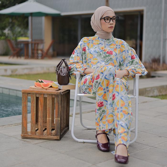 Gambar SOORE - DISVY Series - One Set Panjang Dewasa - Setelan Wanita Kekinian - ALARA dari soore undefined Tokopedia