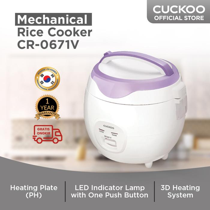 Gambar CUCKOO Mechanical Rice Cooker 1 L CR-0671V Magic Com Penanak Nasi dari Cuckoo Indonesia undefined Tokopedia