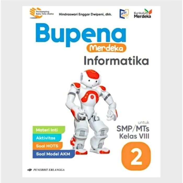 Gambar Buku Bupena Untuk Kelas 2 / 8 VIII SMP/MTs Penerbit Erlangga Kurikulum Merdeka Km - IPA IPS ENGLISH MATEMATIKA BAHASA AGAMA INFORMATIKA MURAH - MATEMATIKA dari FIVESTAR id undefined 5 Tokopedia