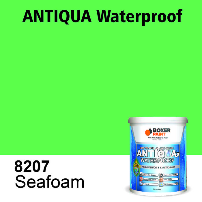 Gambar (20 KG) Cat Anti Bocor Anti Lembab ANTIQUA Waterproof - 8207 Seafoam dari Boxer Paint Official Store undefined Tokopedia