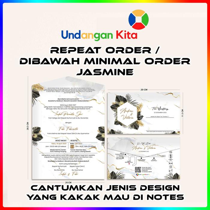 Gambar (100Pcs) Undangan Kita Repeat Order Atau Order Dibawah Minimal Order - RO Semi Amplop JSM dari Undangan Kita undefined Tokopedia