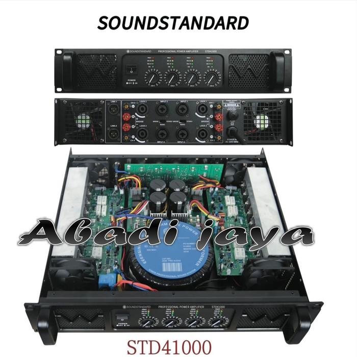 Gambar power amplifier soundstandar std 41000 / std41000 4 channel 4 x 1000 watt dari Abadijaya215 undefined Tokopedia