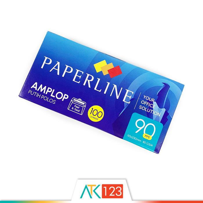 Gambar Amplop Putih Paperline 90 PPS Uk. 110 x 230 mm - EV-90-PPS dari ATK123 undefined Tokopedia