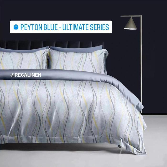 Gambar Regalinen Sprei Ultimate Tencel 100S Cellulose Fiber Luxury Bedding Queen Extra King Single - Peyton Blue Nimalis - Single 90x200 dari Rachel Healthy Store undefined Tokopedia
