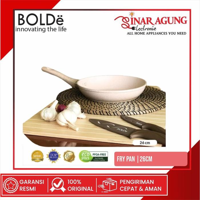 Gambar BOLDE FRY PAN / TEFLON / WAJAN 26CM GRANITE COATING 100% ORI Default dari SINAR AGUNG ELEKTRONIK_NEW undefined Tokopedia