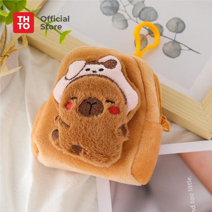 Gambar THTO Tas Dompet Pouch Print Wallet Coin Capybara Unisex Perempuan Resleting A164 - Capy Melody dari THTO Store undefined Tokopedia