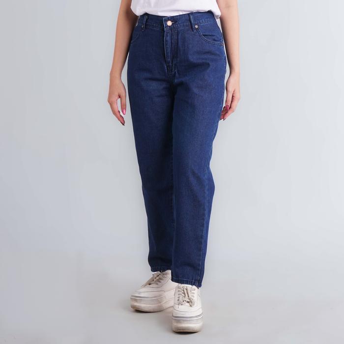 Gambar Celana Boyfriend Jeans Panjang Wanita Pinggang Karet Longpant Baggy Denim Jumbo Boyfriend Liz Jean Biru Tua Fit Mom Muda Slim celana  baggy celana boyfriend wanita - Biru Tua, 28 dari DLINE OS undefined Tokopedia