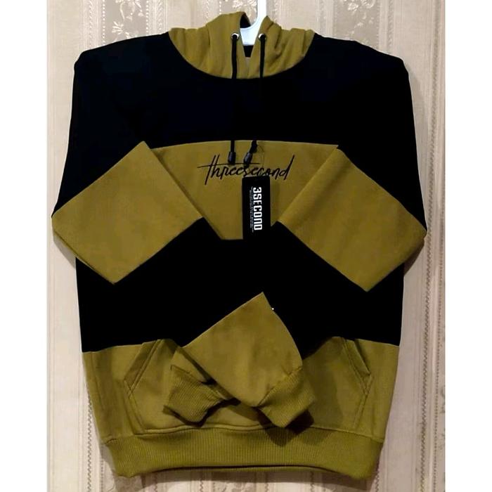 Gambar Jaket Hoodie Pria/Wanita Bahan Fleece Trend 2025 Sweater Oversize Distro Panjang - Hitam lemon / hitam lemon, L dari VESTICOOL.ID undefined Tokopedia