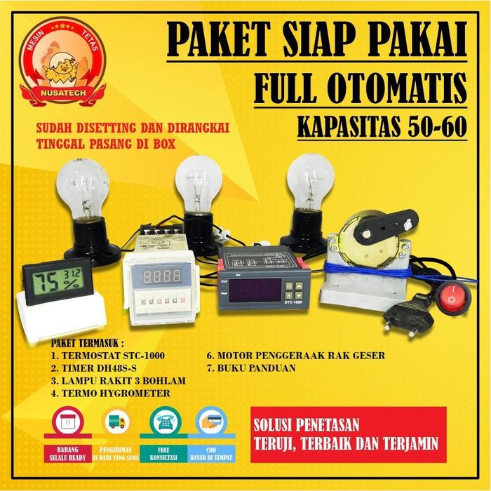 Gambar Paket Komponen Mesin Tetas Rak Geser Mesin Tetas Telur Full Otomatis Kapasitas 25 - 60 Butir Telur - 2 FITING LAMPU dari MESIN TETAS NUSATECH undefined 4 Tokopedia
