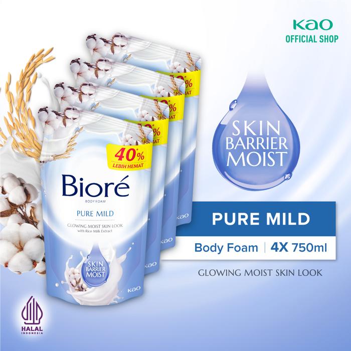 Promo [SPECIAL BUNDLING] Biore Body Foam 800 ml / 750 ml Fourpack ...