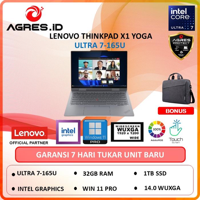Gambar LENOVO THINKPAD X1 2IN1 YOGA G9 ULTRA 7 165U 32GB 1TB W11PRO 14.0WUXGA 100SRGB - Non Bundle, NON OFFICE dari AGRES ID undefined Tokopedia