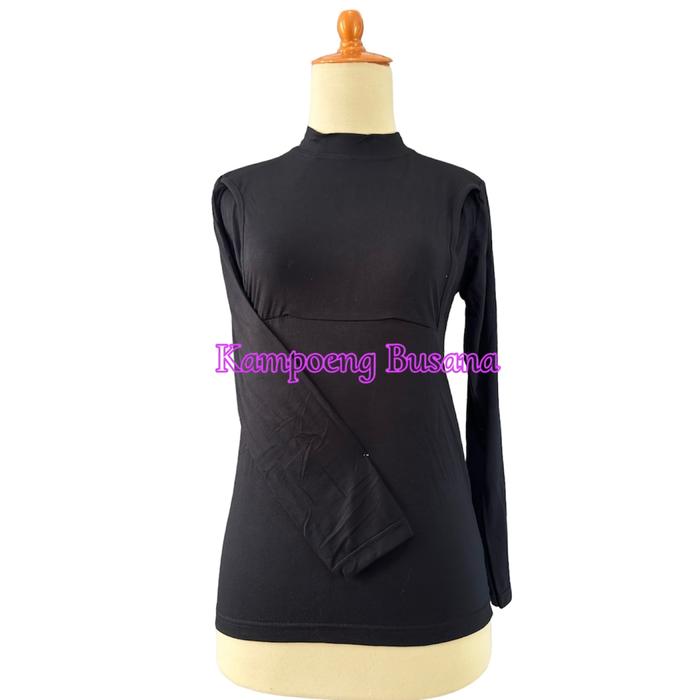 Gambar Manset Inner Menyusui Bunsui Lengan Panjang Polos Rayon Wanita - Hitam, XL dari KAMPOENGBUSANA undefined Tokopedia