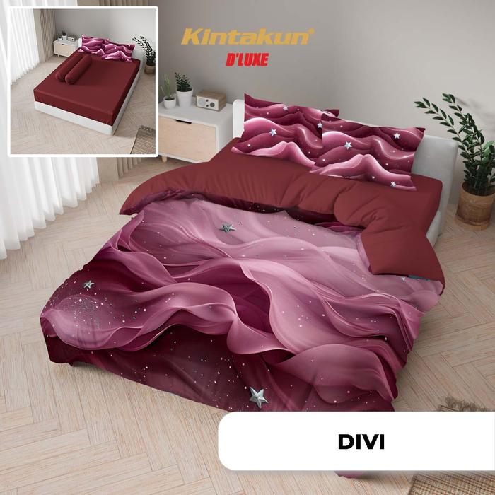 Gambar Kintakun Deluxe - Bed Cover SET SPREI FITTED Queen / King T25 (160x200 / 180x200) tinggi 25 Aesthetic Multivarian Ada Karet Anti Slip Terlaris pilihan - Divi, QUEEN (160x200) dari Toko Rainbow Sale undefined Tokopedia