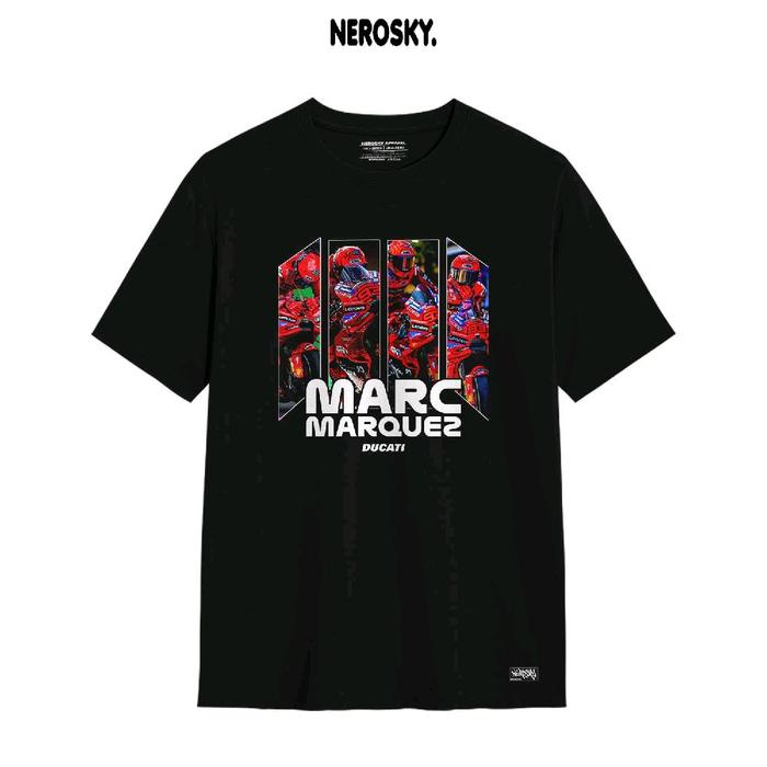 Gambar Kaos Marc Marquez 93 T-shirt  24s premium cotton combed - HITAM, S dari Nerosky apparel undefined Tokopedia