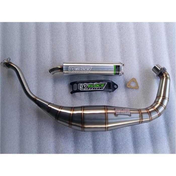Gambar KNALPOT SATRIA HIU LUMBA RK COOL MODEL KOLONG BAWAH SUPER COBRA STAINLES STEEL ORIGINAL VELOCE PROJECT - satria hiu/lumba dari VELOCE PROJECT MUFFLER undefined Tokopedia
