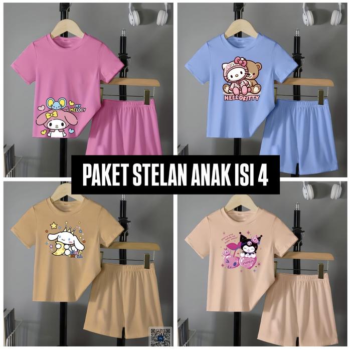 Gambar PAKET SETELAN ANAK ISI 4 UMUR 3-13 TAHUN | PAKET BAJU HARIAN ANAK PEREMPUAN | PAKET BAJU HARIAN ANAK LAKI LAKI | PAKET MURAH BAJU ANAK - MIX ( 2 PDK PDK + 2 PDK PJG), 20 (8-10 TAHUN) dari grosirspeed_NEW undefined Tokopedia