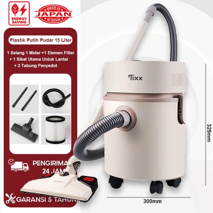 Gambar TIXX Penyedot Debu 3in1 Multifungsi Vacuum Cleaner 15 Liter Sedot Basah Kering Vacum Blower Wet Dry Penyedot Debu - Alat Pembersih yang Praktis dan Efisien untuk Kebutuhan Rumah Tangga Anda Vacum  Cleaner Merah Stainless - Plastik Krem Muda 15 Liter dari Tixx official ID undefined Tokopedia