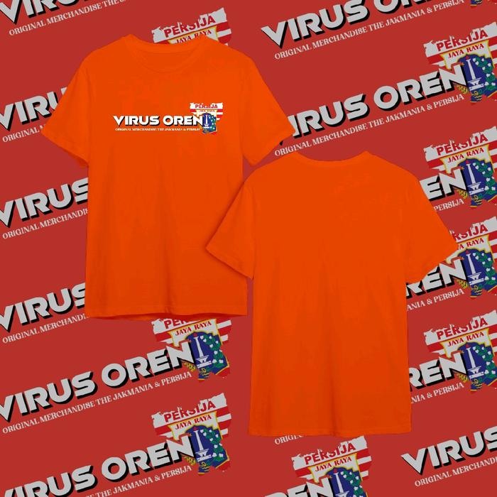 Gambar T-SHIRT VIRUS OREN EKLUSIF MERCHANDISE JAKMANIA - HITAM, s dari virus oren undefined 4 Tokopedia
