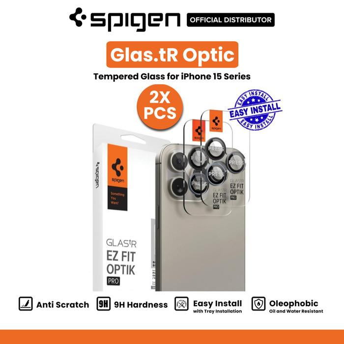 Gambar Camera Lens Protector for iPhone 15 Pro Max Plus Spigen GlastR Optik Cover - ZeroOne Pro, 15/15Plus dari Spigen Indonesia undefined Tokopedia