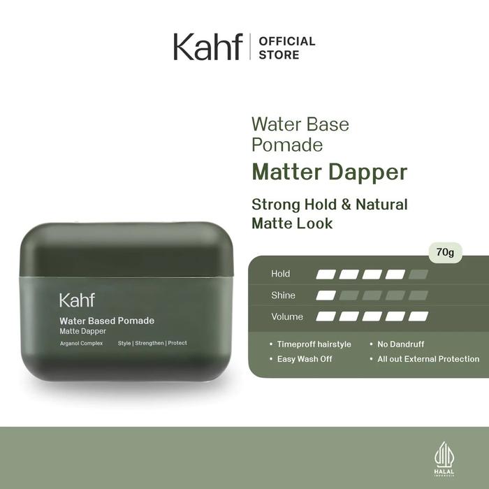 Gambar Kahf Water Based Pomade Series - Matte Dapper dari el beaute undefined Tokopedia