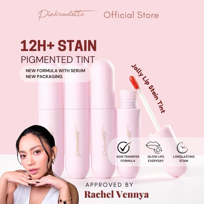 Gambar Bundling Jolly Tint PinkRoulette - Lip Tint Stain with Serum | Liptint Pigmented, Tahan Lama up to 12 Jam | Liptint PinkRoulette dari Pinkroulette undefined Tokopedia