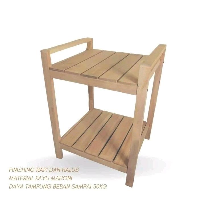 Gambar Rak dispenser rak meja rice cooker rak magic com rak susun kayu serbaguna - NATURAL dari Galery inovasi undefined Tokopedia