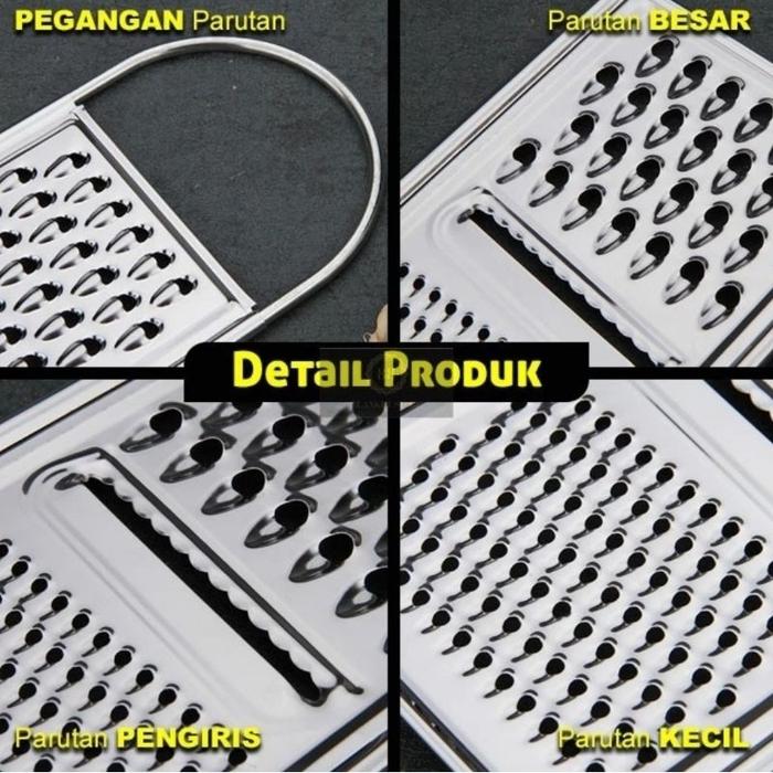 Gambar Parutan 3 In 1 Serbaguna Dapur Grater Keju Parut Kelapa Sayur Bawang dari Hutesulubi undefined Tokopedia