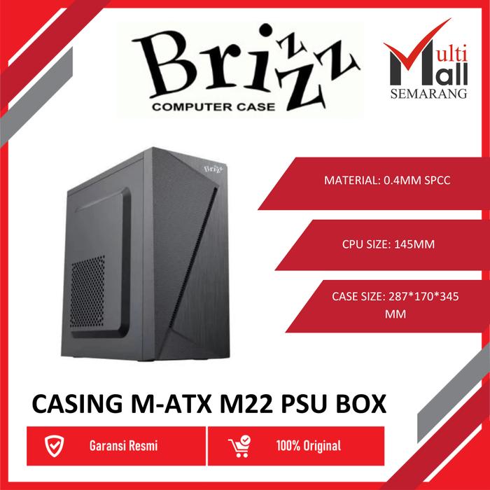 Gambar CASING BRIZZ MINI CASING PC ATX PSU 500W, CASING KOMPUTER - M17 dari MULTIMALL SEMARANG undefined Tokopedia