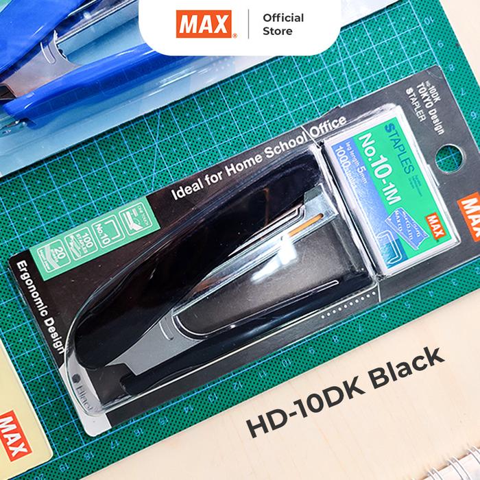 Gambar MAX Stapler Staples Jegrekan Hekter HD10 HD10DK Free Gratis Isi Staples 10-1M - 103 HD-10DK BK2 dari Max Stapler Indonesia undefined Tokopedia