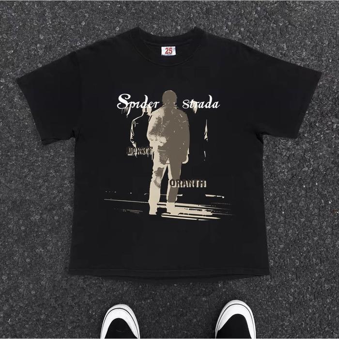 Gambar T-Shirt Hip-Hop Style Graffiti Print | Kaos Wanita Hitam | Kaos Pria Dan Wanita  Kaos yang ramah kulit dan dapat bernapas  kaos penting untuk olahraga - Hitam 3359, L（50-55KG） dari ROBERT WIJAYA,SH. undefined Tokopedia