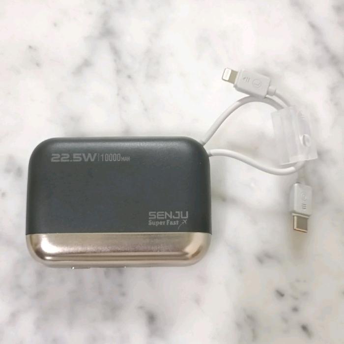 Gambar CCC China Senju Powerbank Super Fast Mini 10000mAh dengan LCD Indicator CCC Sertifikat Include Tali Kabel Gratis Baterai Port Lightning & Type-C - hitam dari shopistoko_NEW undefined Tokopedia