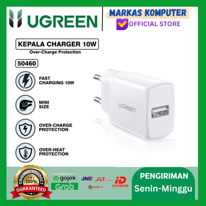 Gambar UGREEN Kepala Charger Iphone MFI 10w 20w 30w - ADP 10W WHITE dari MARKAS KOMPUTER STORE undefined Tokopedia