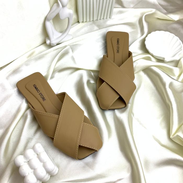 SANDAL WANITA MODEL BAPAU TEPLEK KODE PD-08 MOCCA, 35