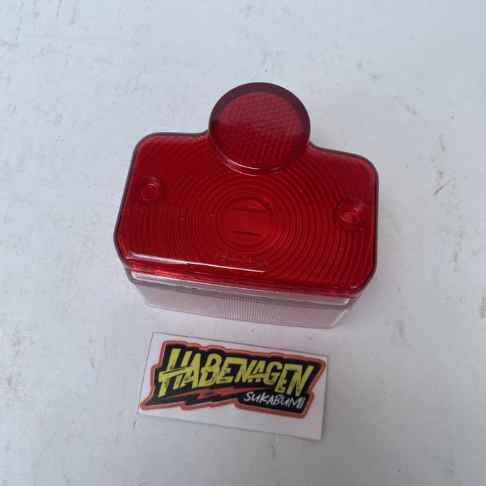 Gambar ANEKA MIKA STOPLAMP MOTOR JADUL | stoplamp stoplam stop lamp light stopan lampu rem belakang model yasi yas1 trium triumph monkey mankay bsa merah smoke riben bening custom kastem trail enduro vintage jadul rubahan robahan honda cb gl 100 125 megapro good - MIKA STOP YASI MERAH dari HABENAGEN undefined Tokopedia