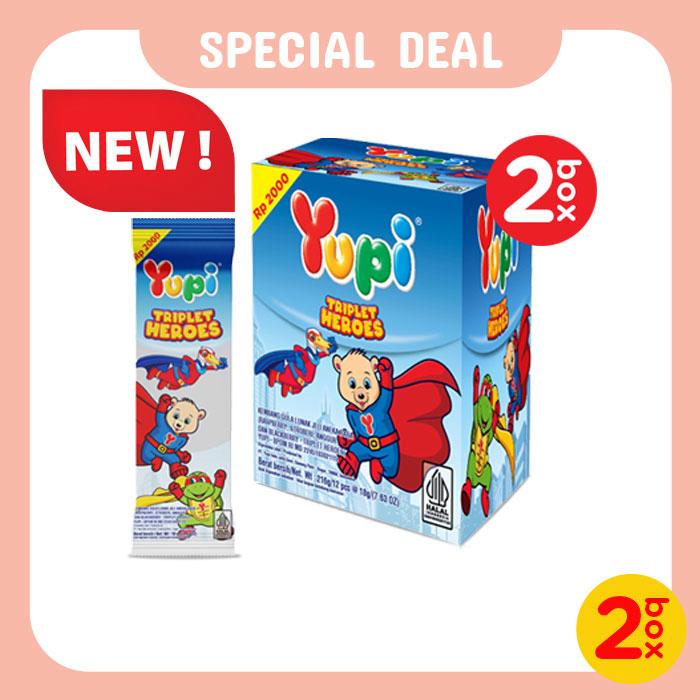 Gambar Duo Box Yupi Triplet Heroes dari Yupi Gummy Candies undefined Tokopedia