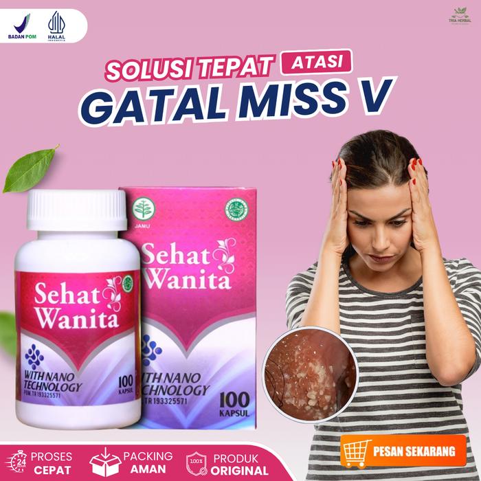 Gambar Sehat Wanita Suplemen Pereda Gatal Di Miss V, Keputihan Bau Becek, Iritasi Miss V, Penghilang Lendir Abnormal, Sering Buang Air Kecil, Infeksi Jamur Feminine Kewanitaan - 50 Kapsul dari Tria Herbal Store undefined Tokopedia