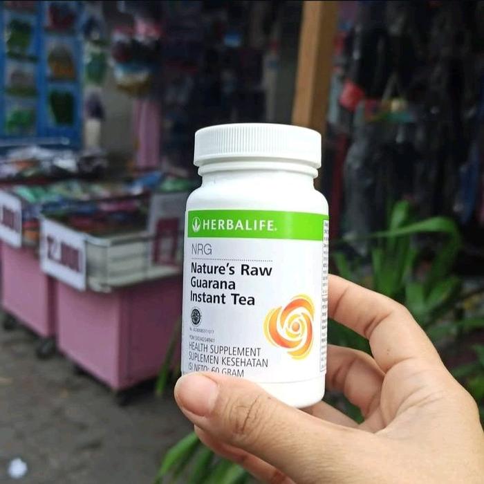 Gambar Teh NRG Herbalife Tea Instan Teh HERBALIFE N.R.G Bubuk Instan Tea Nature's Raw Guarana Herbal Kesehatan Tubuh 60gr Energi Drink Teh Penambah Stamina 1 Botol 60Gr Original dari herberkah undefined Tokopedia
