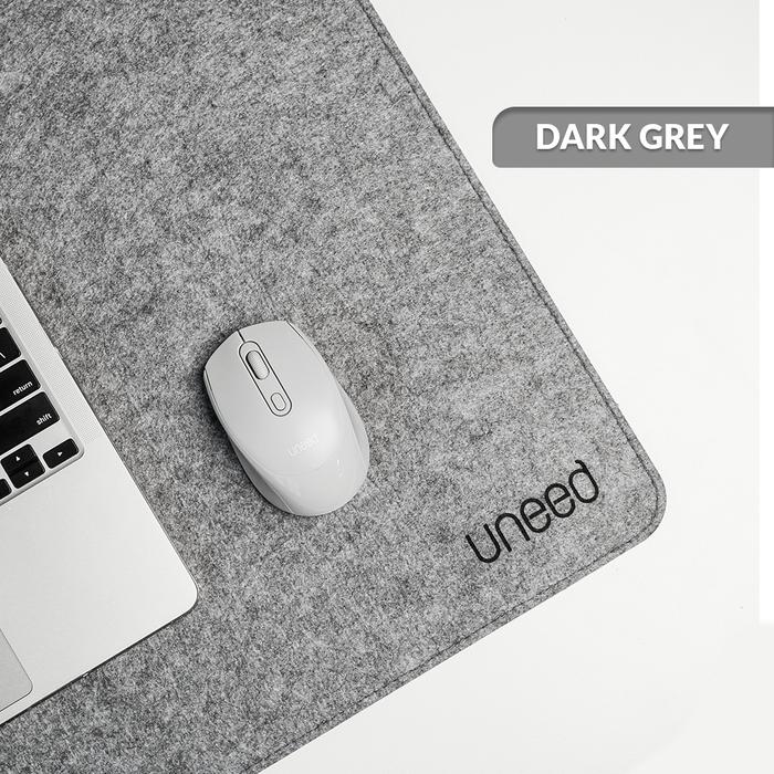 Gambar UNEED Vegan Felt Desk Mat Desk Pad Mousepad 90x40cm - UMP422 - DARK GREY dari Uneed Indonesia undefined Tokopedia