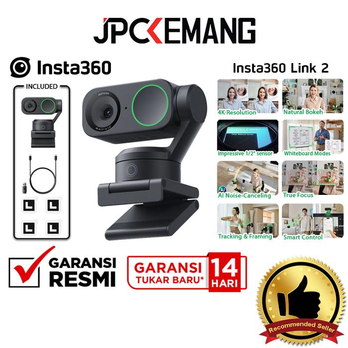 Gambar Insta360 LINK 2 / LINK 2C 4K AI UHD Webcam Portable Insta 360 Web Cam Garansi Resmi - Link 2 dari JPC Kemang undefined Tokopedia