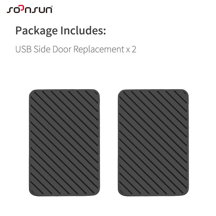 Gambar SOONSUN 2 pcs / Lot USB Side Door Cover Replacement for GoPro Hero 4 3 3+ Black & Silver Camera Edition for Go Pro 4 Accessories - 2pcs dari mikulas hope undefined Tokopedia